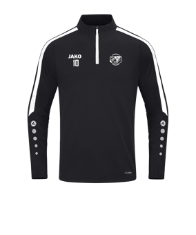 JAKO Power Sweatshirt Schwarz Weiss F800