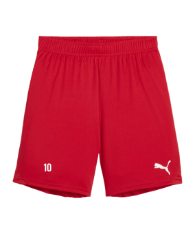 PUMA teamGOAL Short Kids Rot Weiss F01