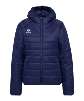 Hummel Go Quilted Kapuzenjacke Damen Blau F7026 - blau
