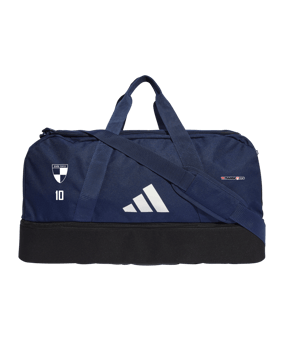 adidas Tiro League Duffel Bag Gr. M Blau Weiss