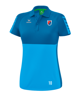 Erima Six Wings Poloshirt Damen Hellblau Türkis