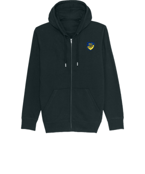 Merch Connector Zip-Hoodie Black | #justlogo4c Jubiläum