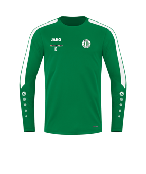 JAKO Power Sweatshirt Grün Weiss F200