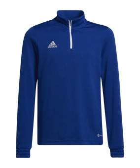 adidas Entrada 22 HalfZip Sweatshirt Kids Blau - blau