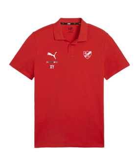 PUMA teamGOAL Casuals Poloshirt Rot F01