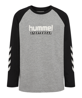 hummel Logo L/S T-shirt Kinderen Grijs K2006 - grijs
