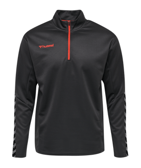 Hummel Authentic HalfZip Sweatshirt Grau F1525 - grau