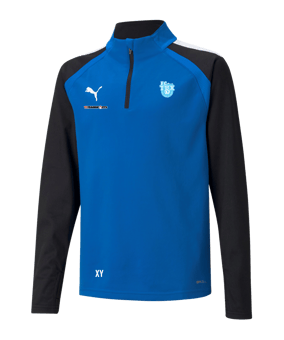 PUMA teamLIGA HalfZip Sweatshirt Kids Blau F02