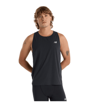 New Balance Race Day Ultra Light Tanktop Schwarz - schwarz