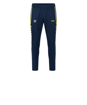 JAKO Allround Trainingshose Kids Blau Gelb F904