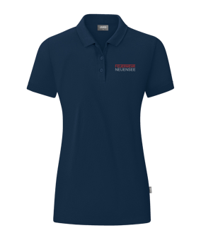 JAKO Organic Poloshirt Damen Blau F900