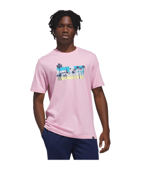 adidas Summer Sunset T-Shirt Rosa - rosa
