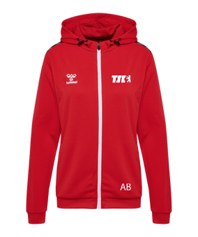 Hummel AUTHENTIC PL Kapuzenjacke Damen Rot F3062