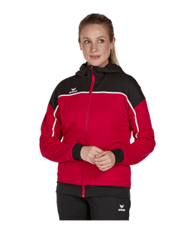 Erima Change by Kapuzenjacke Damen Rot Schwarz - rot