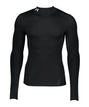 Under Armour Baselayer HG Comp Mock Longlseeve T-Shirt Schwarz F001 - schwarz
