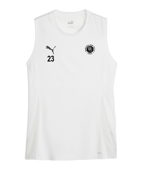 PUMA teamGOAL Tanktop Damen Weiss Schwarz F04