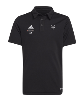 adidas Entrada 22 Poloshirt Kids Schwarz