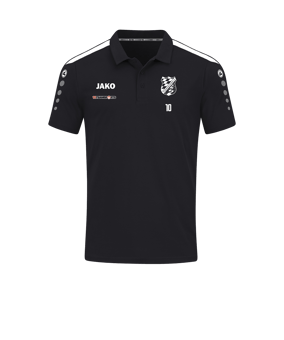 JAKO Power Poloshirt Schwarz Weiss F800