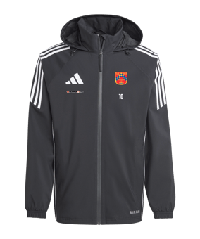 adidas Tiro 24 Regenjacke Schwarz Weiss