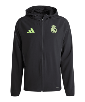 adidas Real Madrid Vis Tech Travel Jacke Schwarz - schwarz