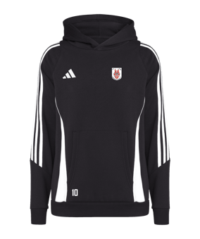 adidas Tiro 24 Hoody Kids Schwarz Weiss