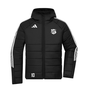 adidas Tiro 24 Winterjacke Schwarz Weiss