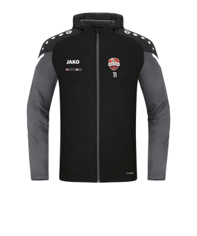 JAKO Performance Kapuzenjacke Schwarz F804