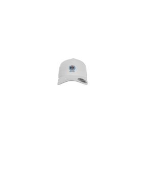 Merch 5 Panel Curved Snapback Cap Weiss | #logo4c