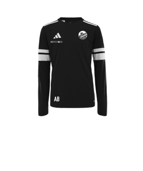adidas Squadra 25 Trikot Langarm Kids Schwarz