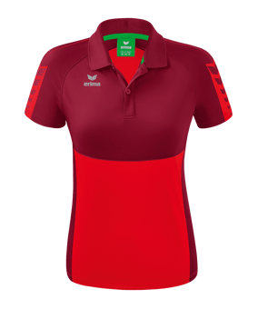 Erima Six Wings Poloshirt Damen Rot - rot
