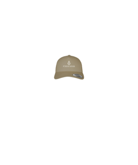 Merch 5 Panel Retro Trucker Cap Khaki | #logo