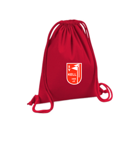 Merch Organic Premium Cotton Gymsack Classic Red | #logo (farbig)