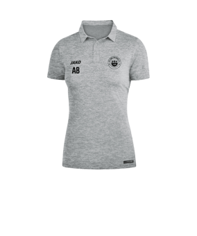 JAKO Premium Basics Poloshirt Damen Grau F40