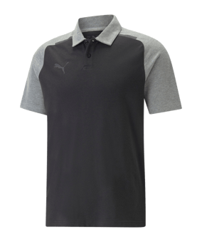 PUMA teamCUP Casuals Poloshirt Schwarz F03 - schwarz