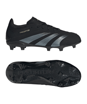 adidas Predator Elite FG Dark Spark Kids Schwarz Grau - schwarz