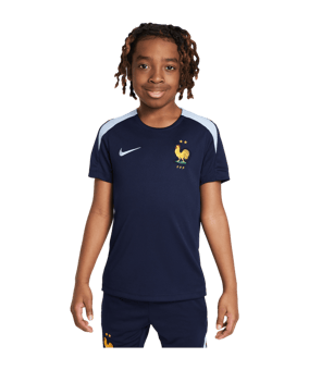 Nike Frankreich Trainingsshirt EM 2024 Kids Blau F498 - blau