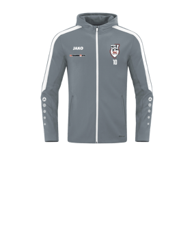 JAKO Power Kapuzenjacke Kids Grau F840
