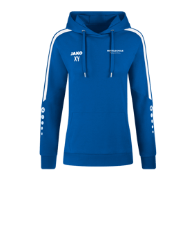 JAKO Power Hoody Damen Blau Weiss F400