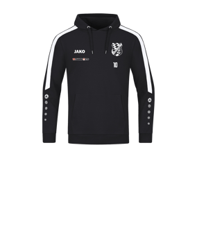JAKO Power Hoody Kids Schwarz Weiss F800