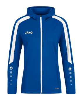 JAKO Power Kapuzenjacke Damen Blau F400 - blau