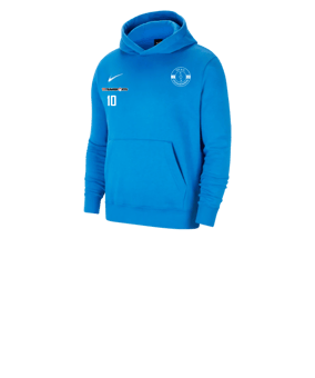 Nike Park 20 Fleece Hoody Kids Blau Weiss F463