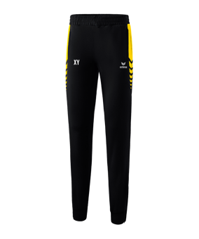 Erima Six Wings Worker Hose Damen Schwarz Gelb