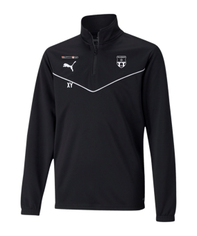 PUMA teamRISE HalfZip Sweatshirt Kids Schwarz F03
