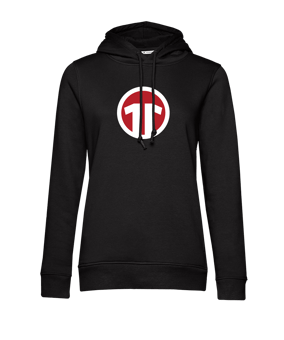 11teamsports Logo Hoody Damen Schwarz - schwarz