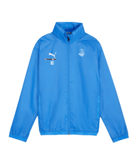 PUMA teamGOAL Allwetterjacke Kids Blau Weiss F02