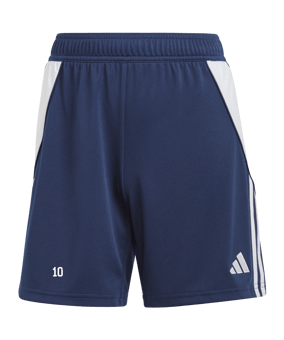 adidas Tiro 24 Short Damen Blau Weiss