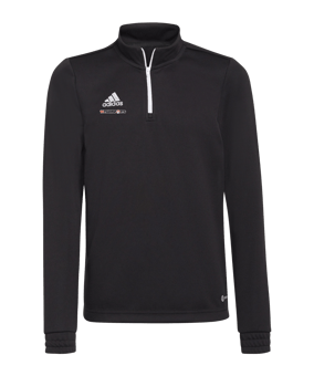 adidas Entrada 22 HalfZip Sweatshirt Kids Schwarz