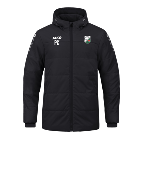 JAKO Team Coach Kapuzenjacke Schwarz F800