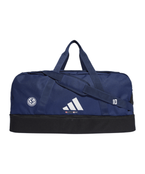 adidas Tiro League Duffel Bag Gr. L Blau Weiss