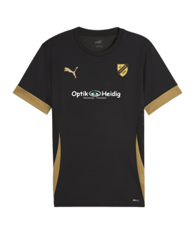 PUMA teamGOAL Matchday Trikot Kids Schwarz Gold F28